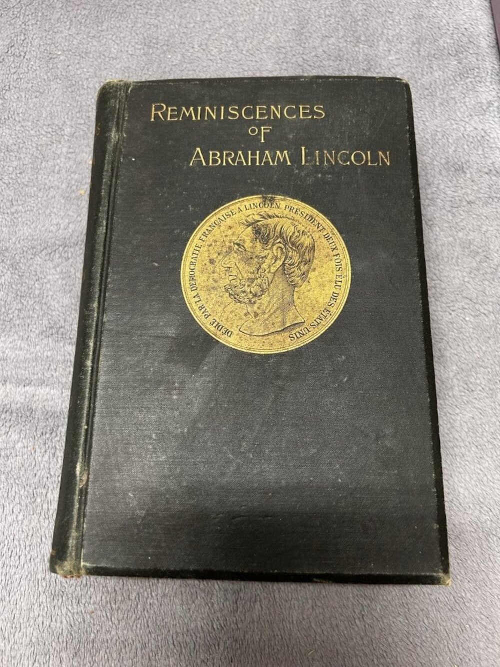 ANTIQUE BOOK 1886: REMINISCENCES OF ABRAHAM LINCOLN BY ALLEN THORNDIKE RICE